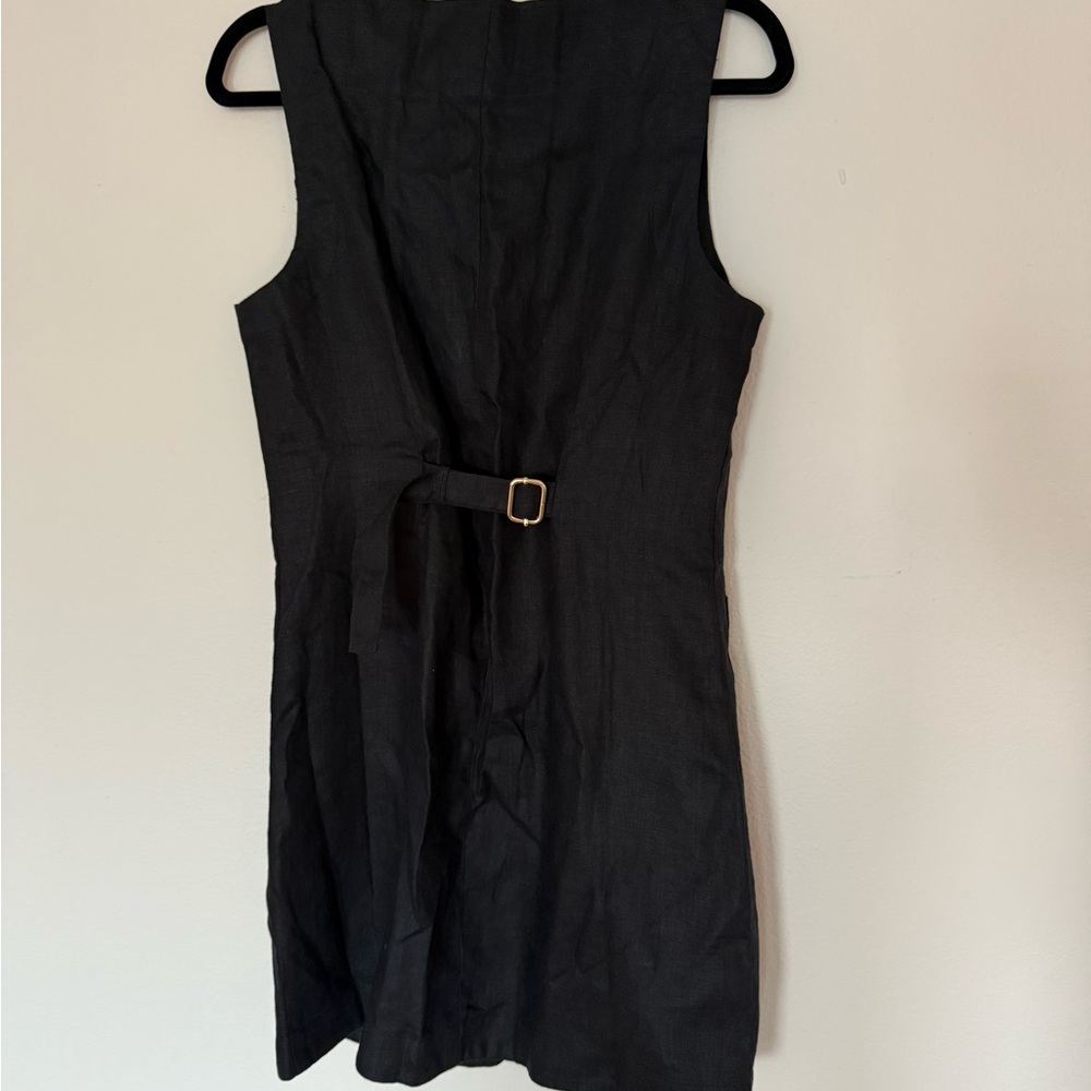 Posse black linen dress - Picture 2 of 4